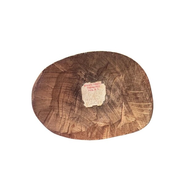 Niagara Frontier Trading Post Wood Carved Woman & Child Statue Medieval Art - Picture 4 of 11